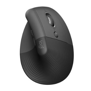 羅技 Logitech LIFT 人體工學垂直無線滑鼠-石墨灰